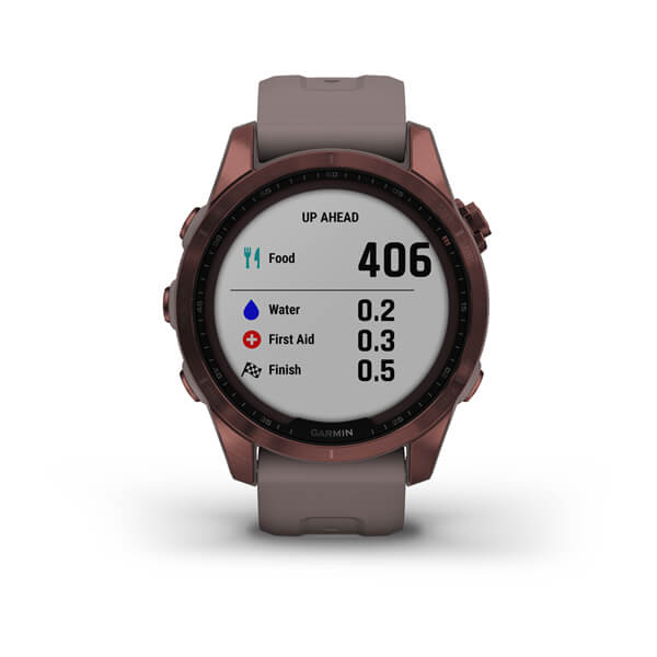 Garmin Fenix 7S Sapphire Dark Bronze Titanium With Shale Gray Band - 010-02539-29