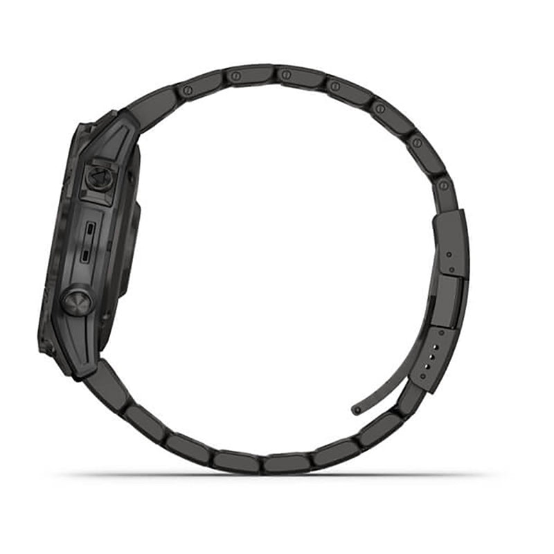 Garmin Fenix 7 Sapphire Carbon Grey DLC Vented Titanium Band Full Display Watch - 010-02540-39