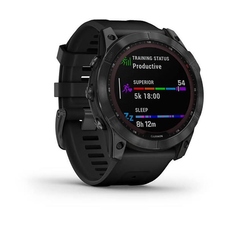 Garmin Fenix 7X Solar Base Slate Grey Black Band Full Display Watch - 010-02541-01