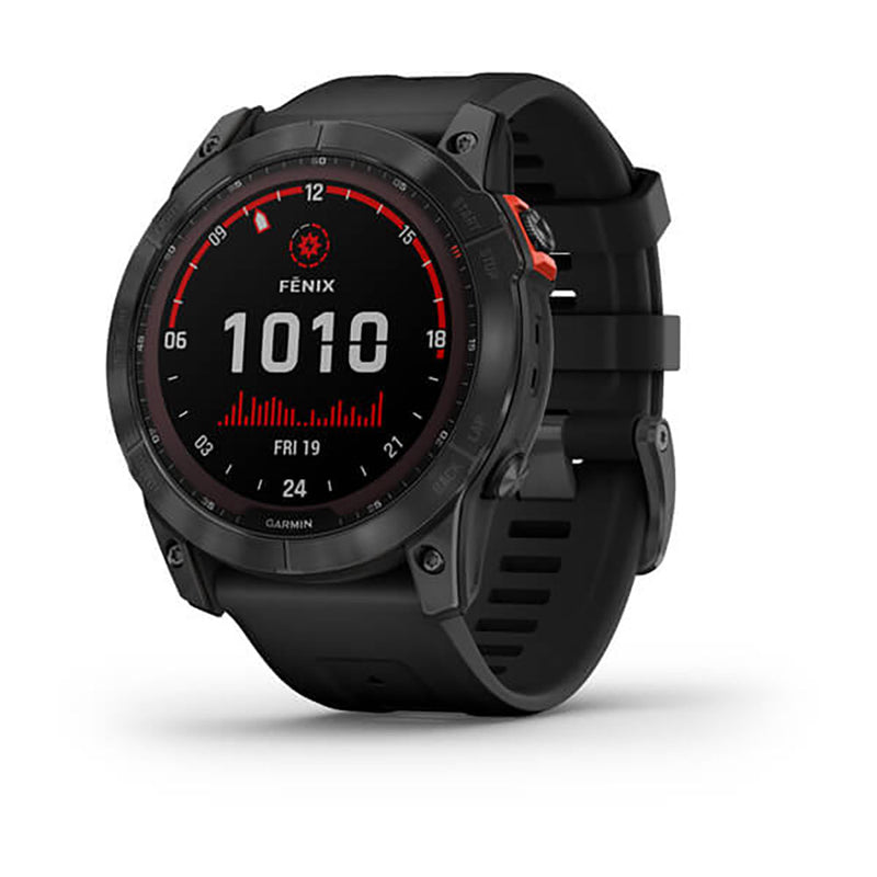 Garmin Fenix 7X Solar Base Slate Grey Black Band Full Display Watch - 010-02541-01