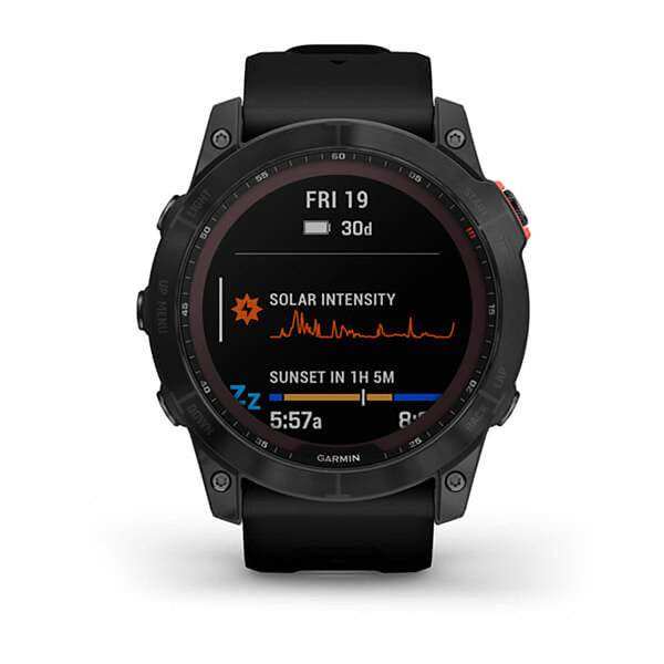 Garmin Fenix 7X Solar Base Slate Grey Black Band Full Display Watch - 010-02541-01