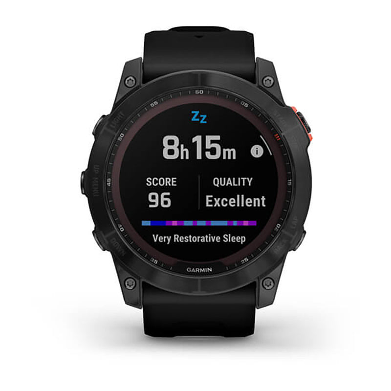 Garmin Fenix 7X Solar Base Slate Grey Black Band Full Display Watch - 010-02541-01