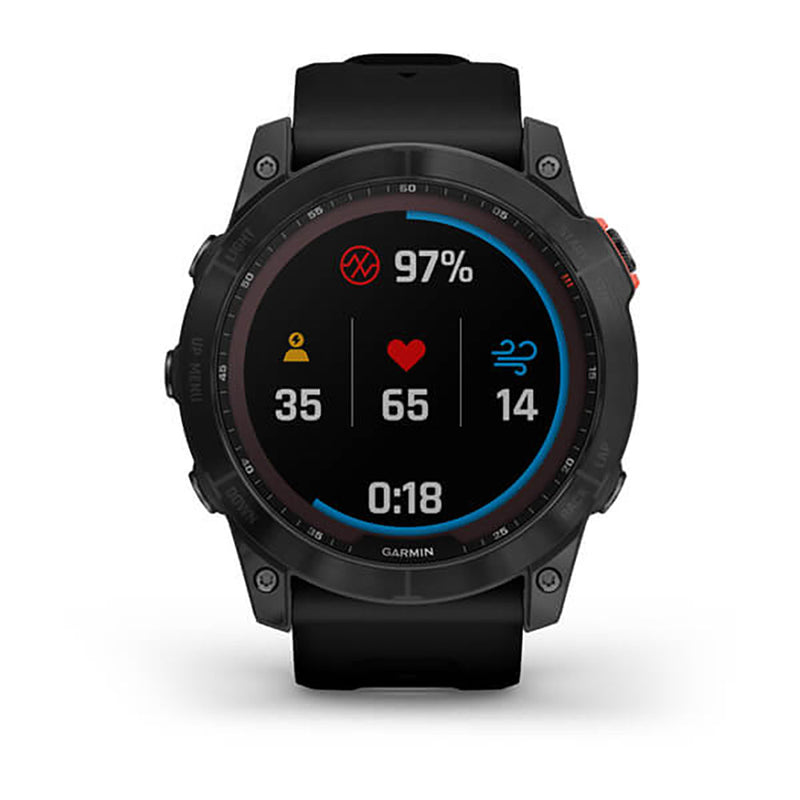 Garmin Fenix 7X Solar Base Slate Grey Black Band Full Display Watch - 010-02541-01