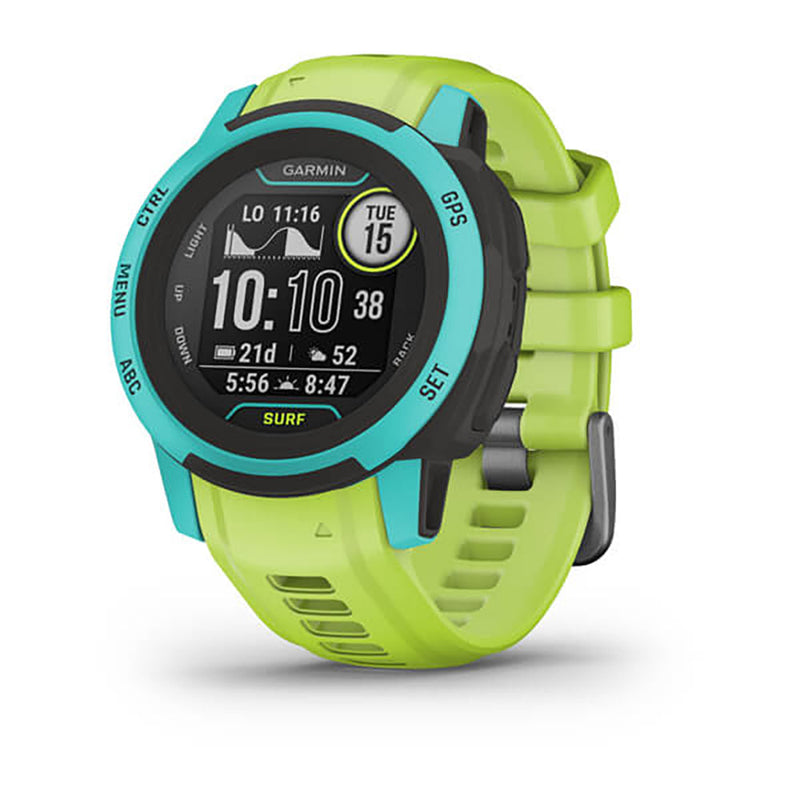 Garmin Instinct 2S Surf Edition Waikiki Silicone Band Full Display Watch - 010-02563-02