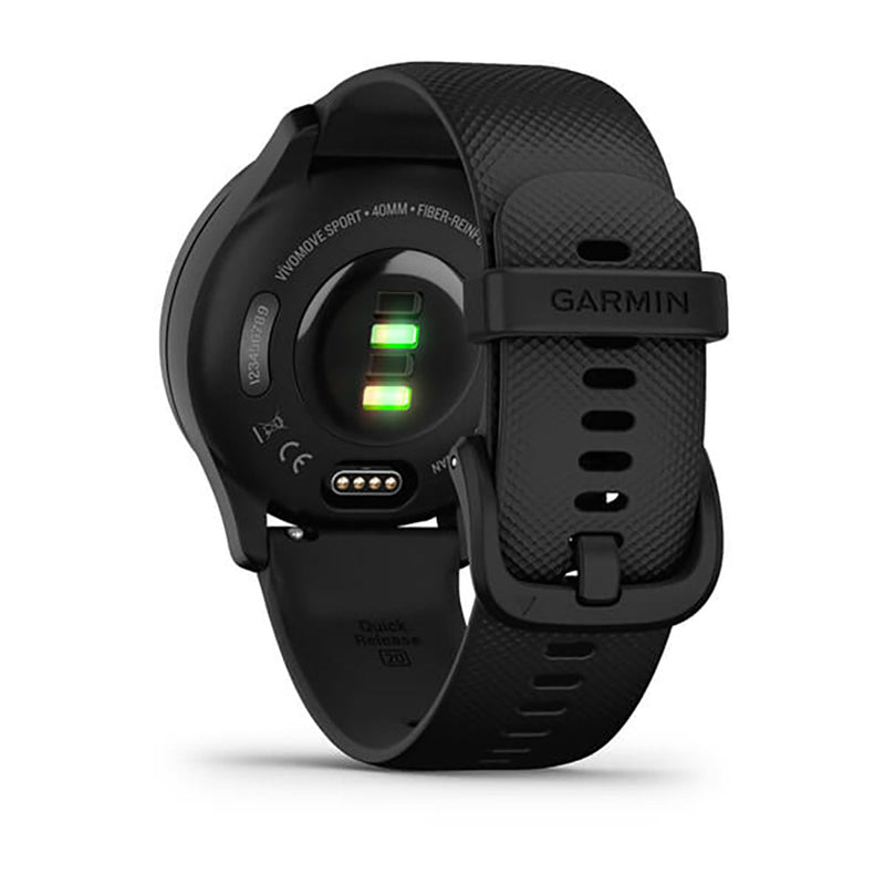 Garmin Vivomove Sport Black Silicone Band Full Display Watch - 010-02566-00