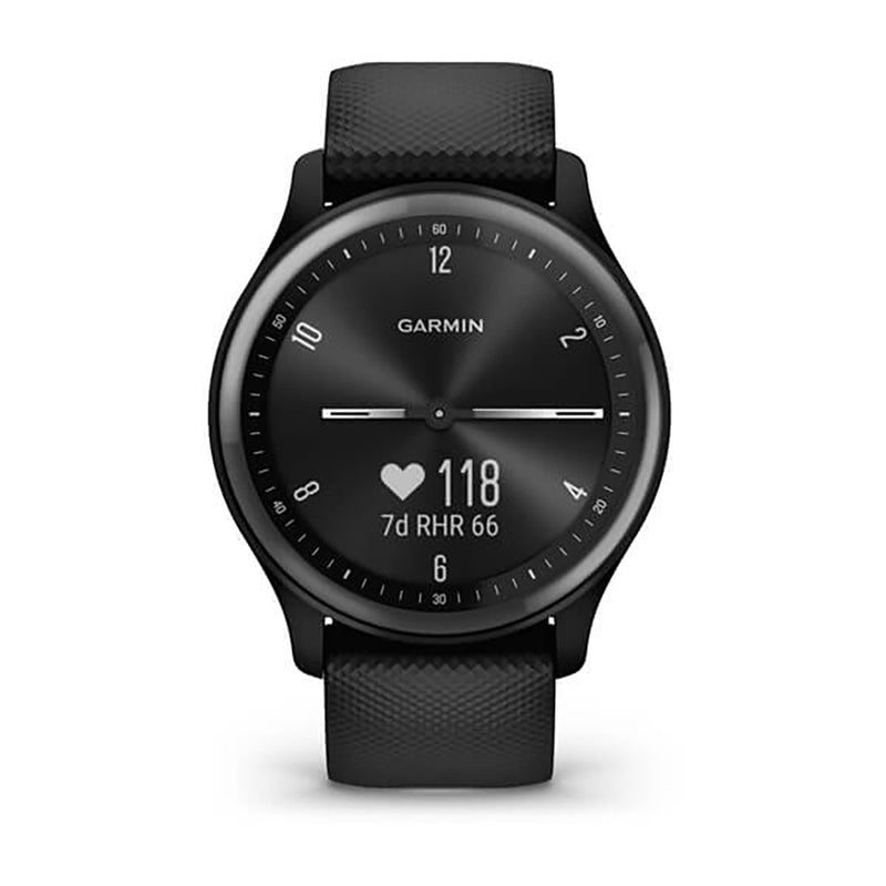 Garmin Vivomove Sport Black Silicone Band Full Display Watch - 010-02566-00