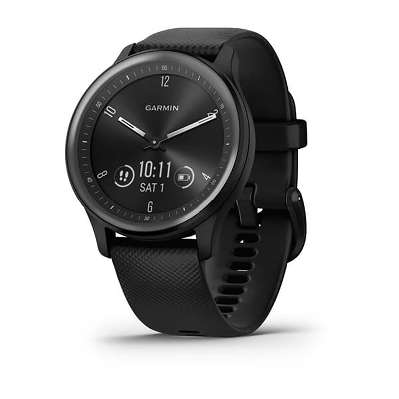 Garmin Vivomove Sport Black Silicone Band Full Display Watch - 010-02566-00