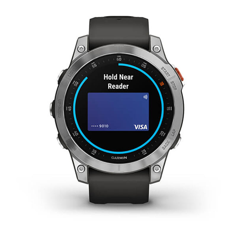 Garmin Epix Gen 2 Slate Ss W Silicone Band Full Color Display Dial Watch - 010-02582-01