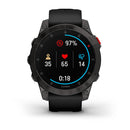 Garmin Epix Gen 2 Black Carbone Gray DLC Titanium W Silicone Full Color Display Watch - 010-02582-11