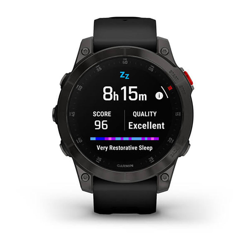 Garmin Epix Gen 2 Black Carbone Gray DLC Titanium W Silicone Full Color Display Watch - 010-02582-11