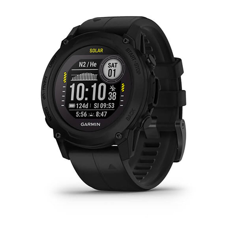 Garmin Descent G1 Solar Dive Computer Black Silicone Band Full Display Watch - 010-02604-12