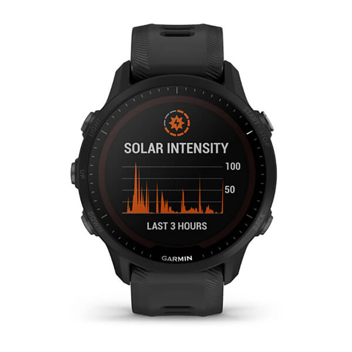 Garmin Forerunner 955 Solar Black Silicone Band Full Display Watch - 010-02638-20