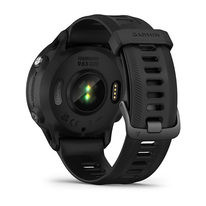 Garmin Forerunner 955 Solar Black Silicone Band Full Display Watch - 010-02638-20