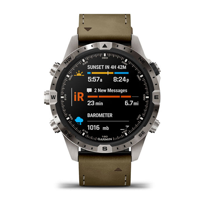 Garmin Marq Adventurer Gen 2 Brown Strap Modern Tool Watch - 010-02648-31