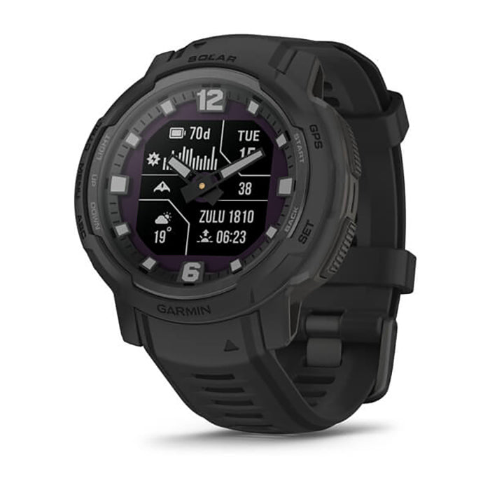 Garmin Instinct Crossover Solar Black Tactical Edition Full Display Dial Watch - 010-02730-00