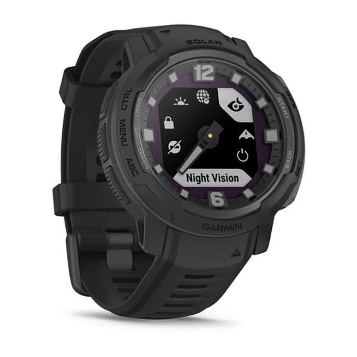 Garmin Instinct Crossover Solar Black Tactical Edition Full Display Dial Watch - 010-02730-00