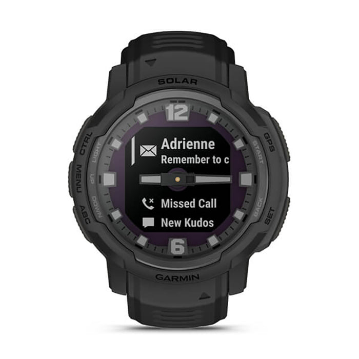 Garmin Instinct Crossover Solar Black Tactical Edition Full Display Dial Watch - 010-02730-00