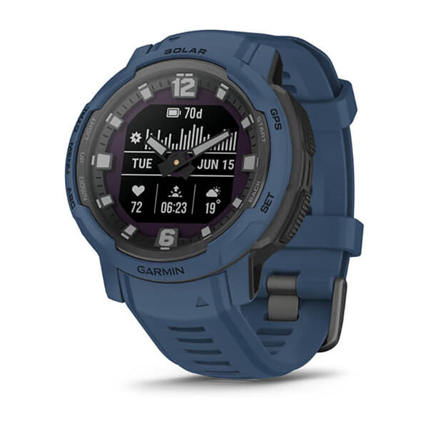 Garmin Instinct Crossover Solar Tidal Blue Full Display Watch - 010-02730-02