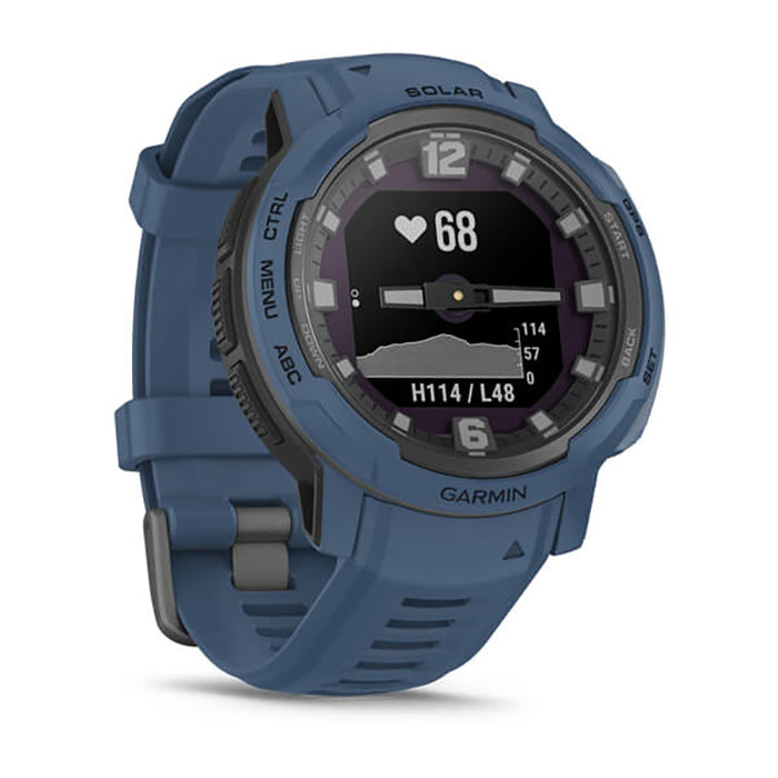 Garmin Instinct Crossover Solar Tidal Blue Full Display Watch - 010-02730-02