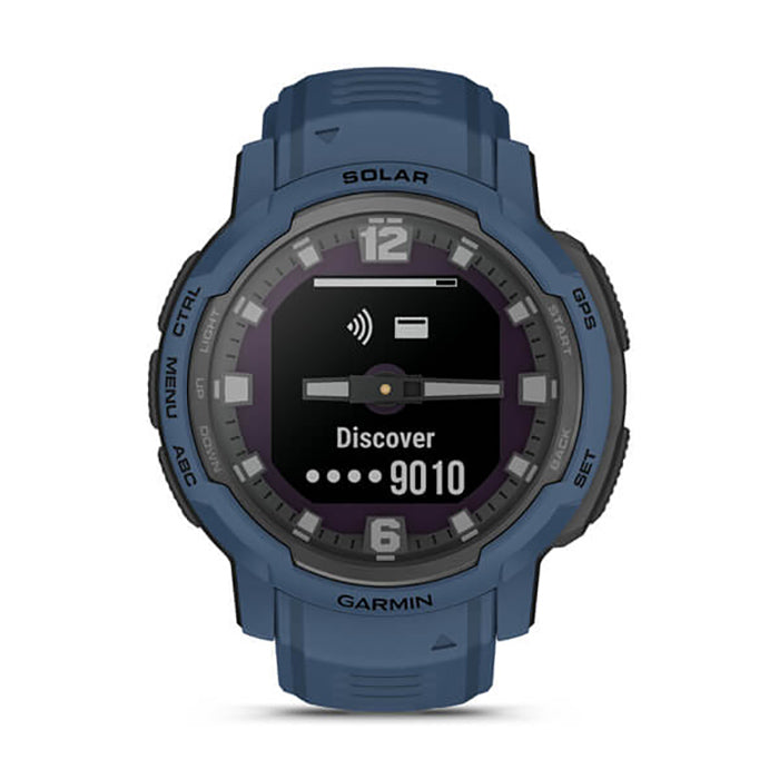 Garmin Instinct Crossover Solar Tidal Blue Full Display Watch - 010-02730-02