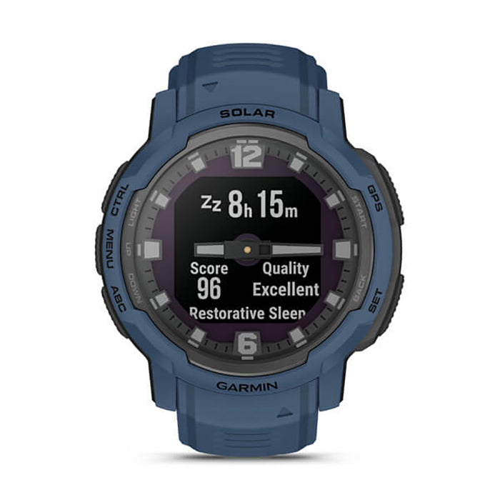 Garmin Instinct Crossover Solar Tidal Blue Full Display Watch - 010-02730-02