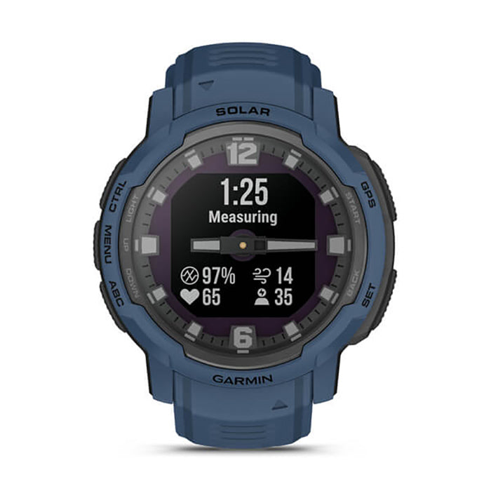 Garmin Instinct Crossover Solar Tidal Blue Full Display Watch - 010-02730-02