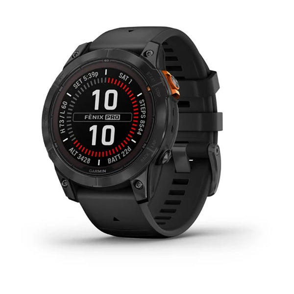 Garmin Fenix 7 Prosolar Edition Slate Gray Black Full Display Dial Watch - 010-02777-01