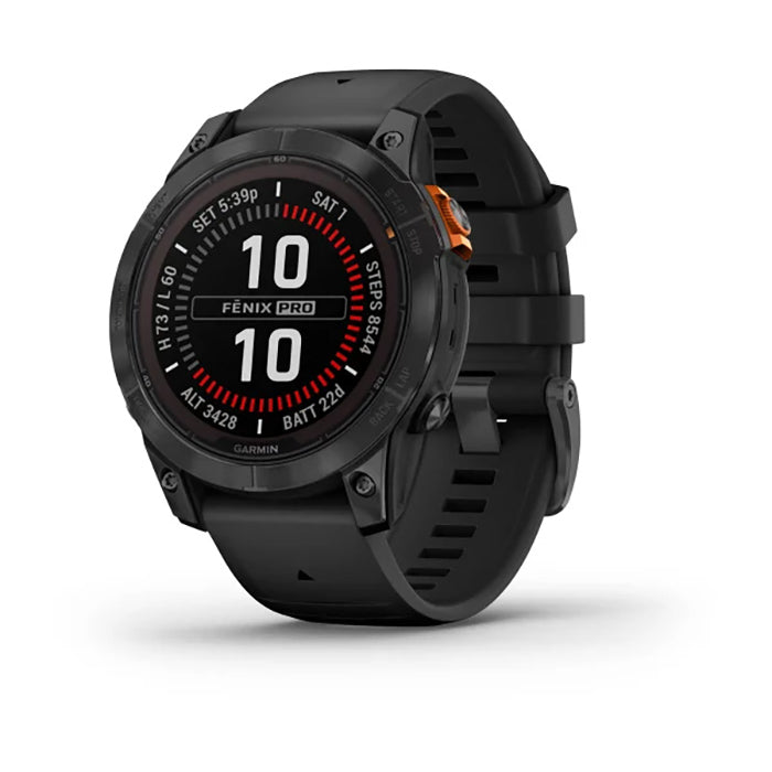 Garmin Fenix 7 Prosolar Edition Slate Gray Black Full Display Dial Watch - 010-02777-01