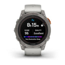 Garmin Fenix 7 Prosapphire Solar Edition Titanium Fog Gray/Ember Orange Full Display Watch - 010-02777-21