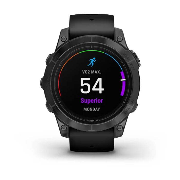 Garmin Epix Pro Gen 2 Standard Edition 47mm Slate Gray Black Silicone Full Display Watch - 010-02803-01