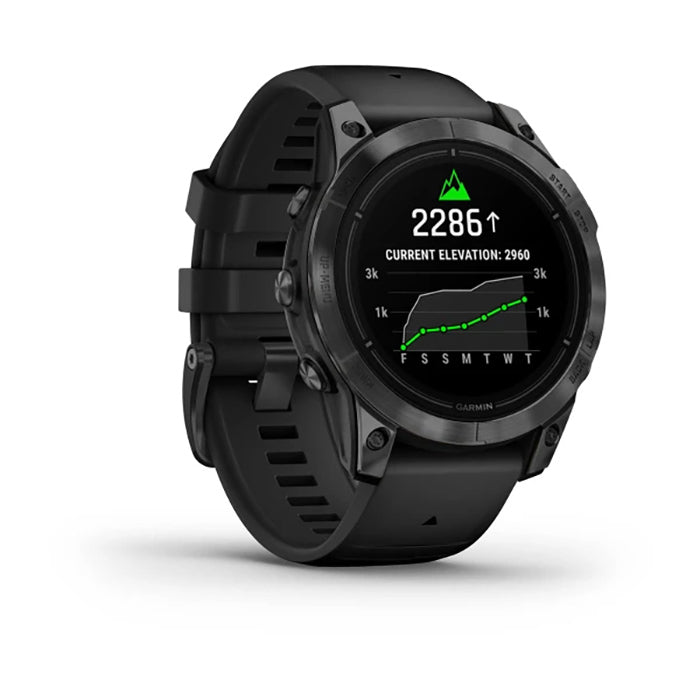 Garmin Epix Pro Gen 2 Standard Edition 47mm Slate Gray Black Silicone Full Display Watch - 010-02803-01