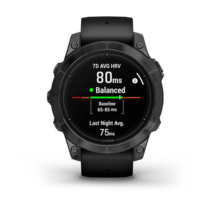 Garmin Epix Pro Gen 2 Standard Edition 47mm Slate Gray Black Silicone Full Display Watch - 010-02803-01