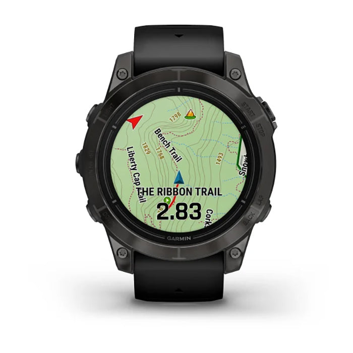 Garmin Epix Pro Gen 2 Standard Edition 47mm Slate Gray Black Silicone Full Display Watch - 010-02803-01