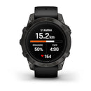 Garmin Epix Pro Gen 2 Standard Edition 47mm Slate Gray Black Silicone Full Display Watch - 010-02803-01