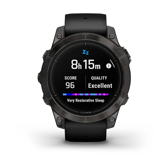 Garmin Epix Pro Gen 2 Sapphire Edition 47mm Carbon Gray DLC Titanium Black Silicone Full Display Watch - 010-02803-11