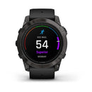 Garmin Epix Pro Gen 2 Sapphire Edition 51mm Carbon Gray DLC Titanium Black Silicone Full Display Watch - 010-02804-01