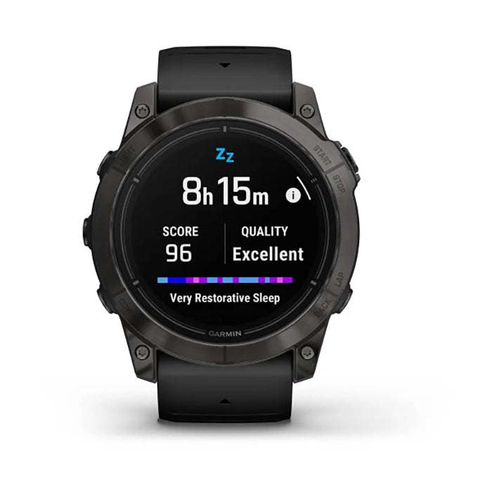 Garmin Epix Pro Gen 2 Sapphire Edition 51mm Carbon Gray DLC Titanium Black Silicone Full Display Watch - 010-02804-01