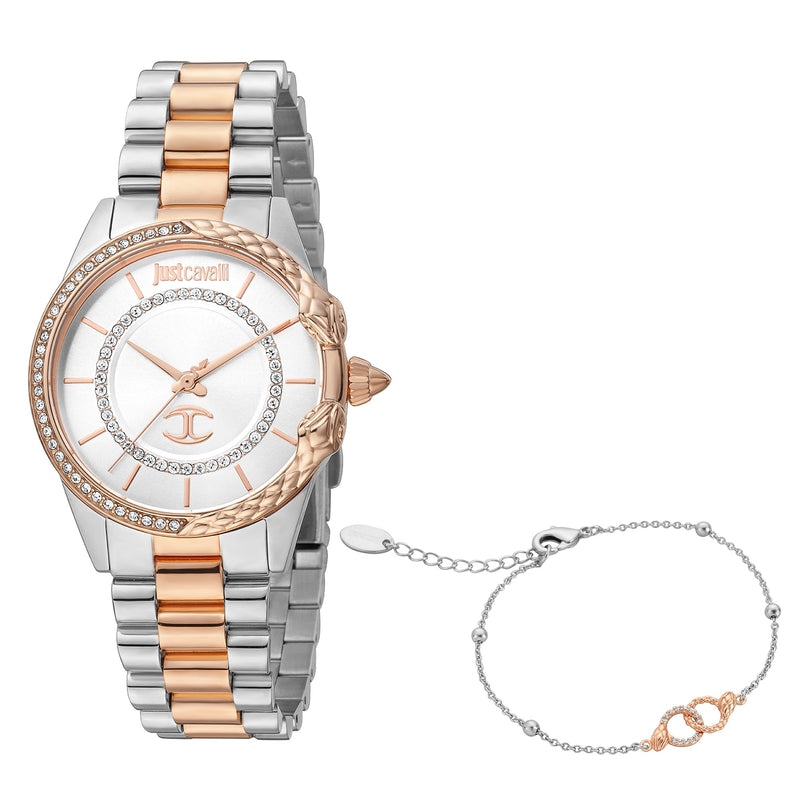 JUST CAVALLI Women's Snake Quartz WATCH