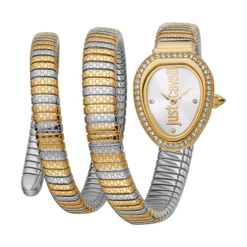 JUST CAVALLI WOMEN'S SIGNATURE SNAKE QUARTZ WATCH