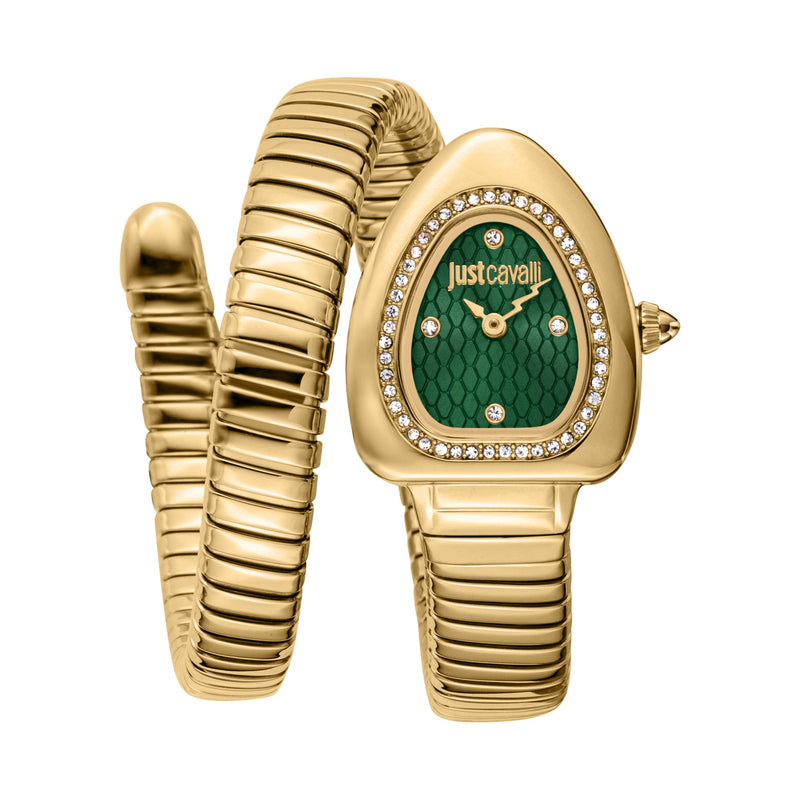 Just Cavalli Women's Signature Snake Quartz Watch