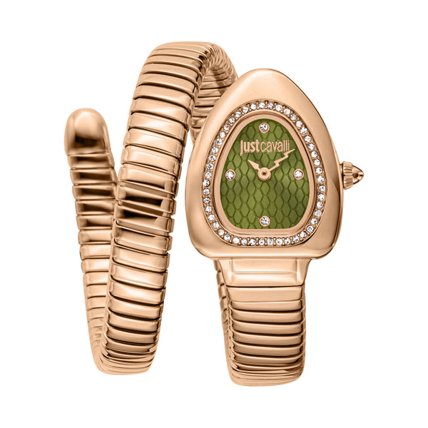 Just Cavalli Women's Signature Snake Quartz Watch