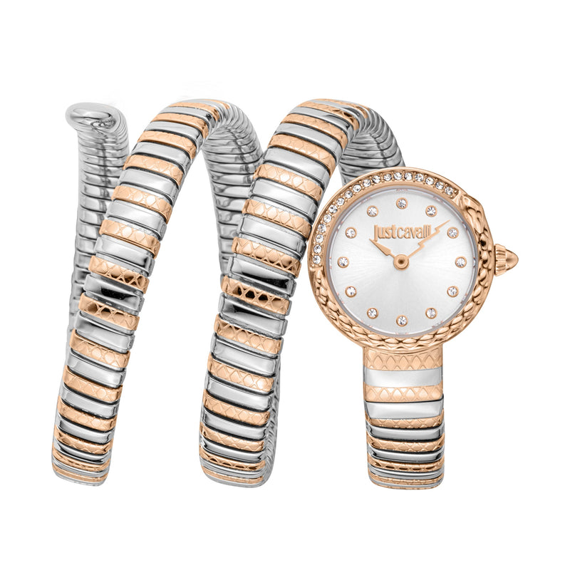 Just Cavalli Women's Signature Snake Quartz Watch