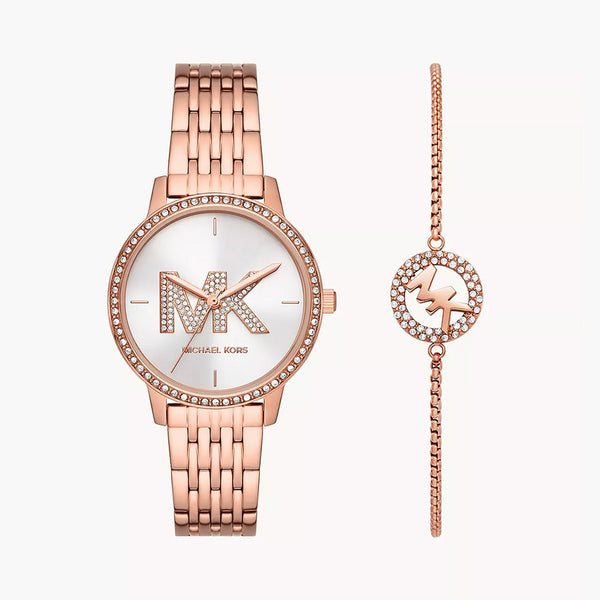 Michael Kors Melissa Women's Rose Gold Stainless Steel Watch