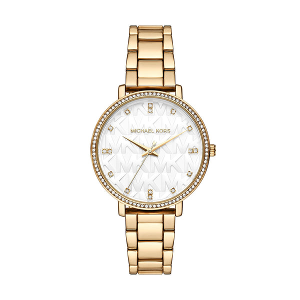 Michael Kors Pyper Three-Hand Gold-Tone Alloy Women's Watch - MK4666