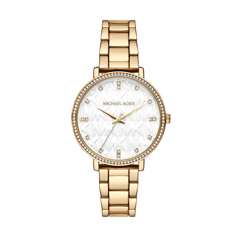 Michael Kors Pyper Three-Hand Gold-Tone Alloy Women's Watch - MK4666