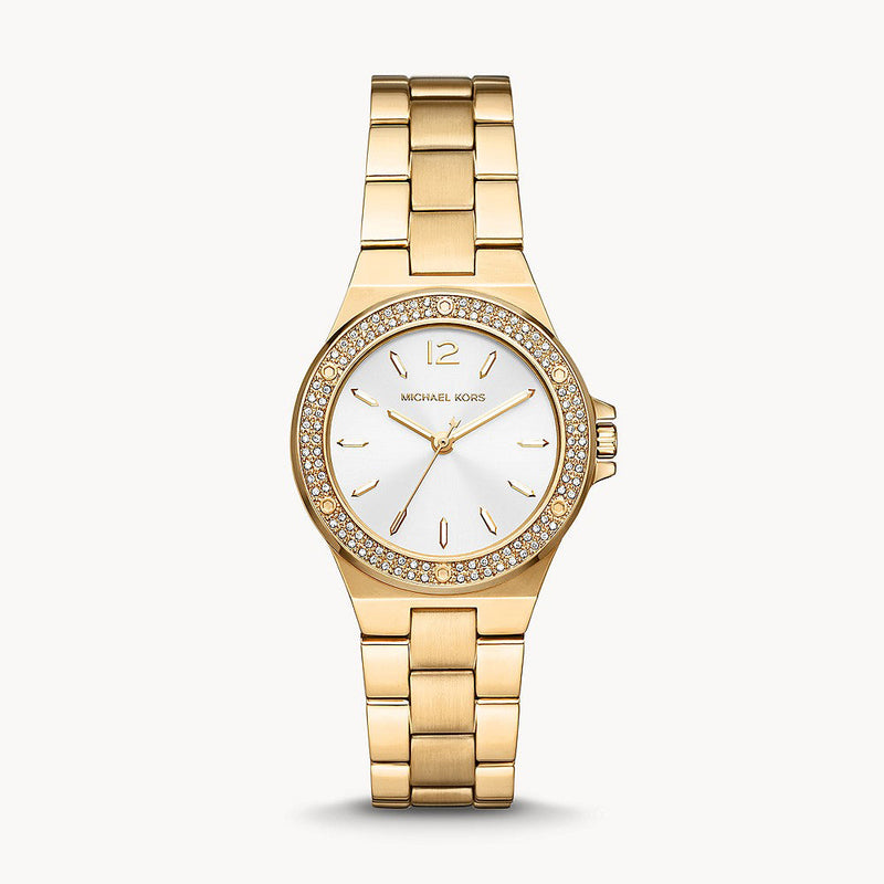 Michael Kors Mini-Lennox Three-Hand Gold-Tone Stainless Steel Women's Watch - MK7278