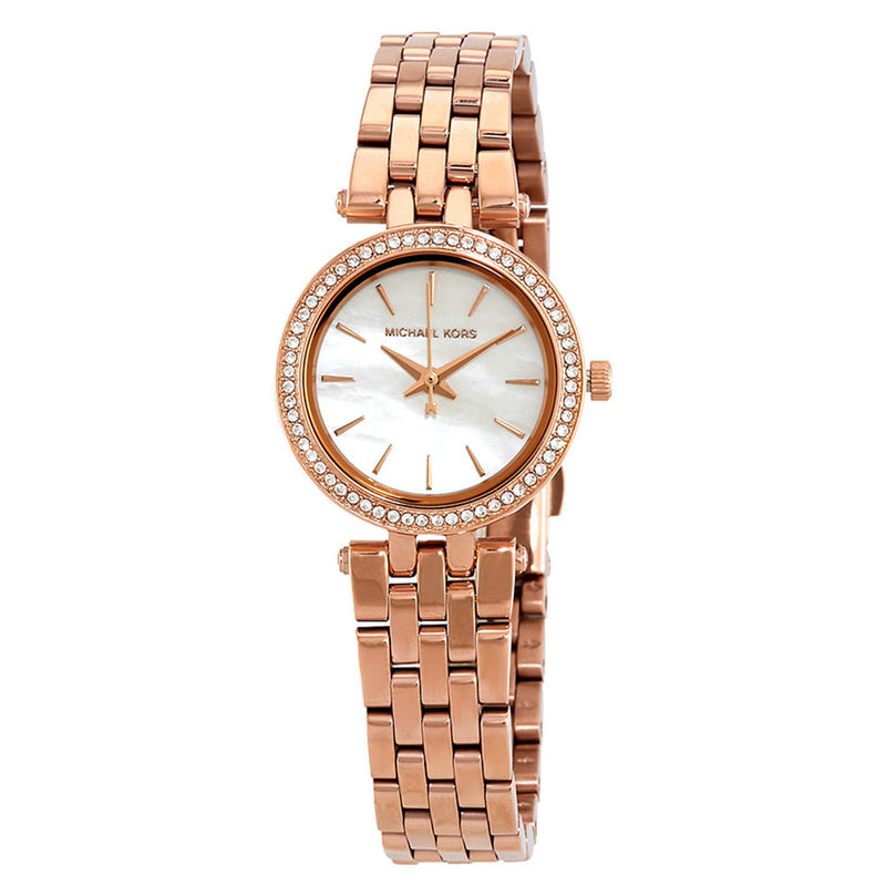 Michael kors rose gold mother of pearl watch best sale