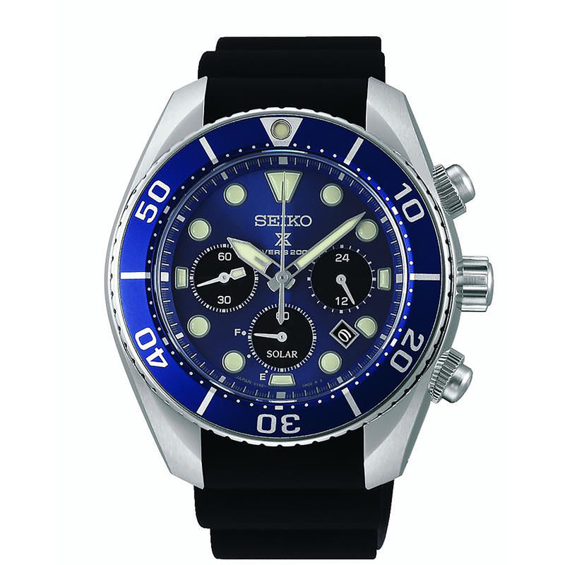 SEIKO Men's Prospex 200 meter Solar Powered Divers