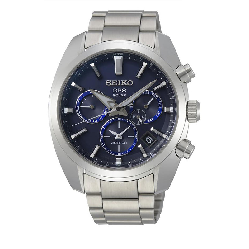 SEIKO Men's Astron GPS Solar Dual Time