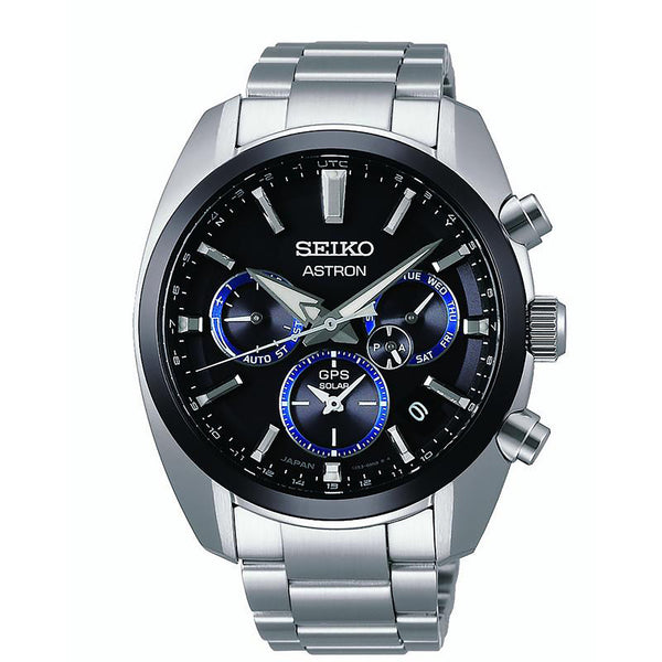 SEIKO Men's Astron GPS Solar Dual Time